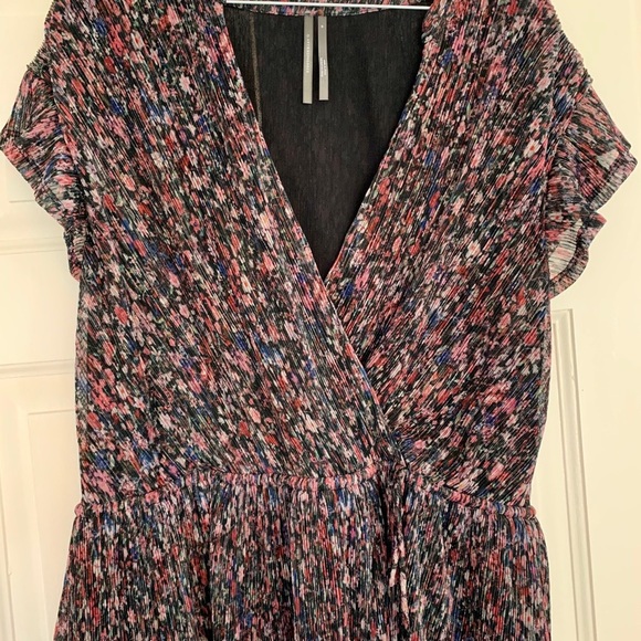 Anthropologie Dionne Metalic Floral Blouse - Picture 3 of 3
